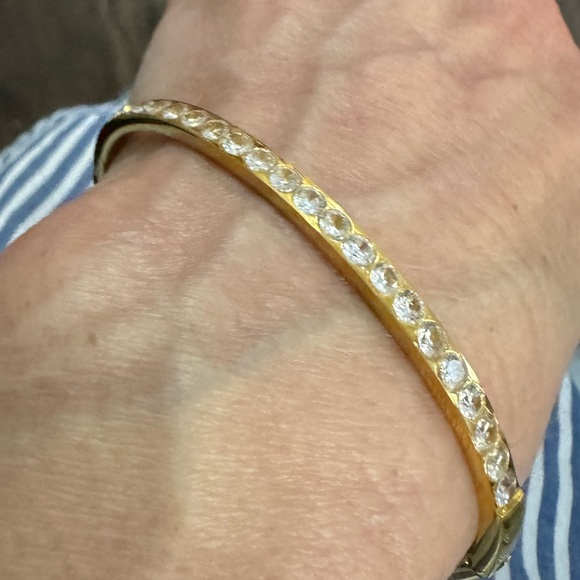 STAINLESS STEEL CLASSIC DIAMOND BANGLE - Picture 4 of 4